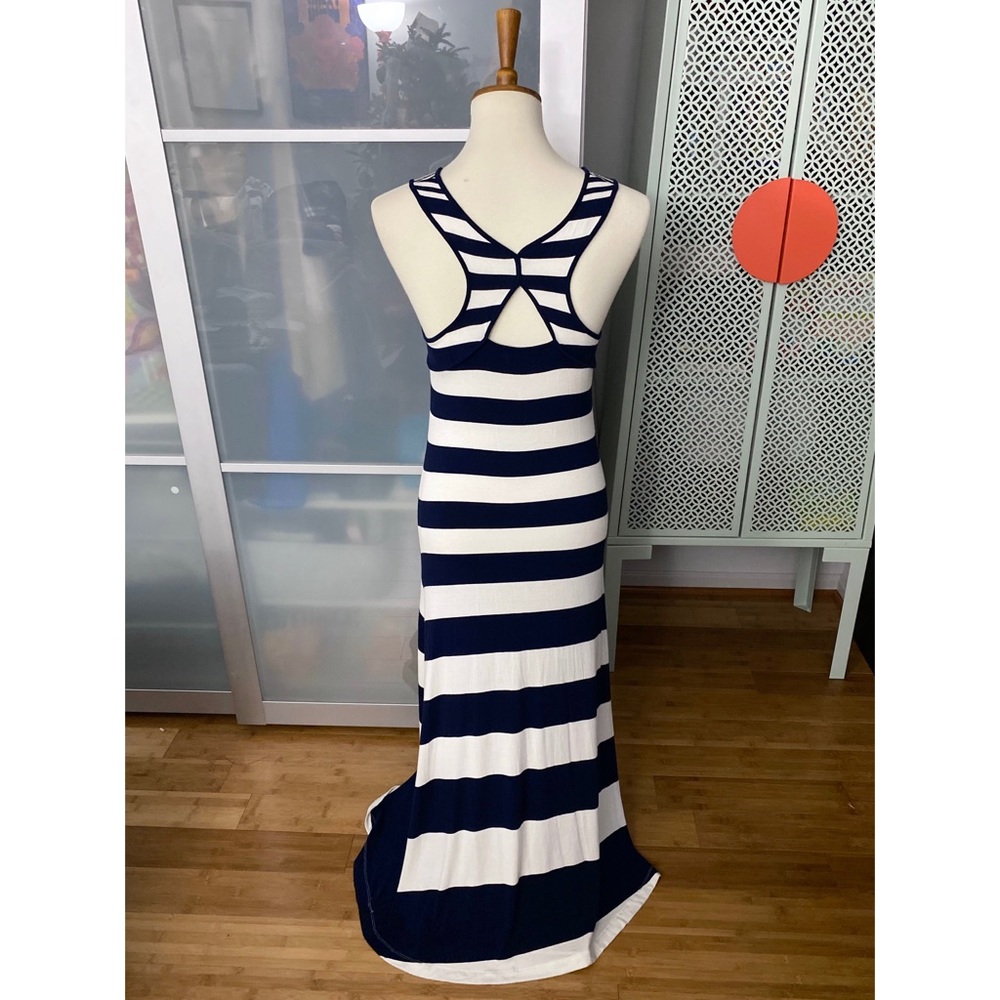 Anthro Deletta A Different Stripe Maxi Dress - Picture 2 of 8